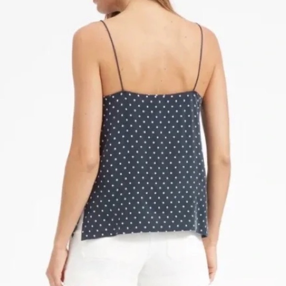 EVERLANE Women’s Polka Dot Camisole, Minimalist Thin Strap, Size 2••Contemporary - Picture 5 of 14